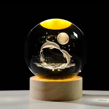3D Ball Night Lamp, Dolphine Ball Night Light